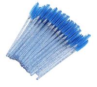 RIZGHWOY 50pcs Nylon Makeup Brush, Disposable Eyelash Wands with Spiral Structure Design, for Easy Mascara Application (Dark Blue)