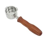 RIZGHWOY 51mm Stainless Steel Bottomless Portafilter, Coffee Basket Filter Holder Compatible with DeLonghi DEDICA ARTE EC0680 EC0685 (Style 3)