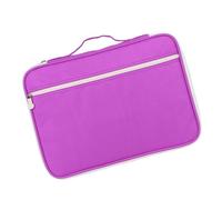 RIZGHWOY A4 Document Bag File Folder Portfolio Organizer with Zippered Closure Multi-Pocket Design for Business Travel Office School Supplies (Purple)