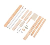 RIZGHWOY Adjustable Embroidery Stand Lap Frame Holder Pine Wood Tilt Rotate Height Adjustable for Needlework Quilting Tapestry