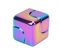 RIZGHWOY Aluminum Alloy Fingertip Toy for Anxiety Decompression At Home and Work (Shiny; 3x2.6mm)