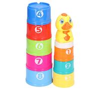 RIZGHWOY Baby Building Cups Toys Early Educational Bath Bath Stacking Cups Toys for Imaginative Play and Hand Eye Coordination, BPA- MATERIAL