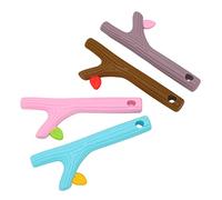 RIZGHWOY Baby Dentition Toy Hollow Silicone TEETHER Silicone Cheating a Straw Stain Stick for Infants Gum Massage for Tyeet Light Portable
