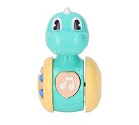 RIZGHWOY Baby Dinosaur Wobbler Toy Colorful Balance Training Pouet Educational for Early Learning, Plastic Material for Babies and Toddlers (Cyan)