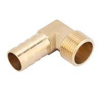 RIZGHWOY Brass Hose Barb Elbow Fitting with 3/4" Male Threads for Water Hose, Convenient Replacement 1pc (2)