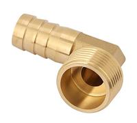 RIZGHWOY Brass Hose Barb Elbow Fitting with 3/4" Male Threads for Water Hose, Convenient Replacement 1pc (1)