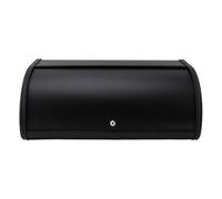 RIZGHWOY Bread Box Bin Container Black Frosted Iron Storage Keep Freshness for Cakes Pastries Donuts Biscuits with Smooth Easy to