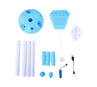 RIZGHWOY Bubble Machine,Bubble Blower Bubbles Maker 3 Adjustable Heights Detachable Handheld Wand for Outdoor Indoor Parties Camping Kids (Blue)