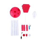 RIZGHWOY Bubble Machine,Bubble Blower Bubbles Maker 3 Adjustable Heights Detachable Handheld Wand for Outdoor Indoor Parties Camping Kids (Red)