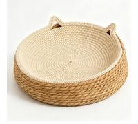 RIZGHWOY Cat Scratcher Bed Circular Mat Breathable Scratch Pad for Kittens Elder Cats Furniture Protector (L)