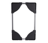 RIZGHWOY Computer Tower Stand, Adjustable with 4 Wheels, Mobile CPU Holder (Black)