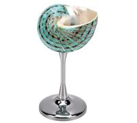 RIZGHWOY Conch Shell Wine Cup,Seashell Goblet Conch Champagne Cup for Cold Beverages At Birthday Wedding Anniversary Party (Type 1)