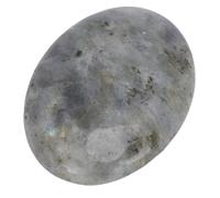 RIZGHWOY Crystal Palm Stone, 7.5cm Polished Oval Comfortable Touch Meditation Yoga Stone with Smooth Finish, for Mind Concentration and Room Decor (Shimmer Stone)