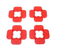 RIZGHWOY Deck Board Spacers 12 Pcs 4 in 1 Composite PVC Hardwood Red