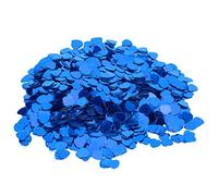 RIZGHWOY Decoration Supplies of the Heart -shaped Confetti Sequence for the Wedding Valentine Party, 3000 Scattered Parts for Festivals, 100 G of PVC Material (Blue)