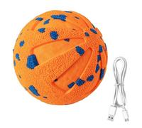 RIZGHWOY Dog Ball, Rechargeable Automatic Bouncing Interactive ETPU Chew Toy for Puppy Medium Large Dogs Anti Boredom Play (Orange)