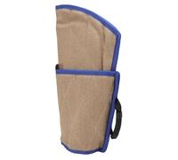 RIZGHWOY Dog Bite Sleeve, Professional Jute Arm Protection Training Equipment with Blue Bordered Twill Design, for Large Work Dogs Biting Gripping Skills