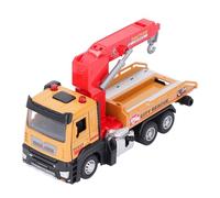 RIZGHWOY Durable Alloy Transport Crane Toy, Lifting Function for Realistic Operation, Kids Game for Developing Hand-Eye Coordination, Multifunctional Vehicle Model (Yellow)