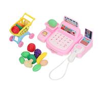 RIZGHWOY Durable Plastic Cash Register Set with Music and Lights for Kids Ages 3+, Early Learning Cash Register Toy to Spend Time with Your Children