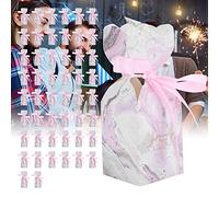 RIZGHWOY Elegant 50pcs Wedding Sweets Box, Stylish Party Favor Gift Boxes, Great for Celebrations and Events, Made of Cardboard (pink marble)