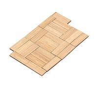 RIZGHWOY Elegant Rectangular Bamboo Sheet for Dollhouse Dollhouse Floor Vivid and Practical Wonderful for Collectors, 24 Pieces