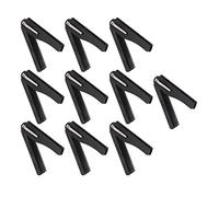 RIZGHWOY Folding Black Fine Tooth Hair Comb for Men Beard Moustache, Durable Plastic Travel Comb, Pocket Size for Most Scenarios, 10Pcs