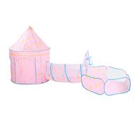 RIZGHWOY Game for Children with Tunnel and Ball Pool, Ideal for 3 Years, Offers a Private Space Space and Reading, Comfortable Storage, Material Insurance (Pink)