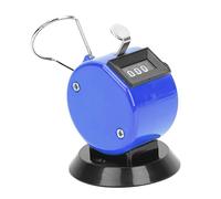 RIZGHWOY Handheld Tally Counter Mechanical Tool for Counting People Attendance Durable ABS Plastic Black (Blue)