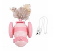 RIZGHWOY Interactive Cat Toy Car Self Play Smart Moving Plastic Safe Electric with Automated Movements for Indoor Outdoor Cats