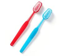 RIZGHWOY Large Toothbrush Prop Oversized Toothbrush Big 15.5 Inch Photo Booth Decoration with 2 Pack Lightweight for Party Prank Props Stage Performance (2pcs)