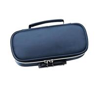 RIZGHWOY Locking Pencil Case Stylish Canvas Large Capacity Stationery Pouch for High School Students, Secure Lock Minimalist Design with Combination Lock for Organized Storage (RoyalBlue)