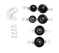RIZGHWOY Mechanics Pulley Set, Double and Single, Physics Experiment (Pulley Set with Rope)