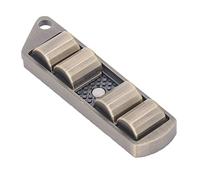 RIZGHWOY Metal Sliding Toy for ADHD, Sliding Toy for Stress and Anxiety Relief, Metal Material Keychain Hanger, Portable Design for Home and Office Travel (Gold)