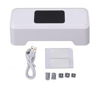 RIZGHWOY Motion Sensor Automatic Toilet Flusher Touchless Toilet Flusher Automatic Flush Button with IPX5 for Home Public Use White