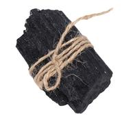 RIZGHWOY Natural Black Tourmaline Crystal, Healing Stone for Good Luck and Prosperity, Absorbs Negative Energy, with Purifying Electromagnetic Field Effect, for Meditation Home O