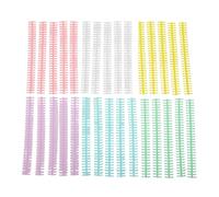 RIZGHWOY Plastic Binding Rings 30 Hole Loose Leaf Binding Spines Comb for A4 B5 DIY Notebooks Planners (Color Mixed)