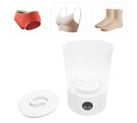 RIZGHWOY Portable Underwear Washer Mini Washing Machine for Clothes Deep Clearing Rechargeable Cordless with 2600mAh Battery Turbo Water Quiet Motor for Travel Camping Dorms (White)