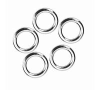 RIZGHWOY Precise Fishing Split Ring Durable High Strength Big Fish Connector for Fishing Enthusiasts Steel 50Pcs Set (S)