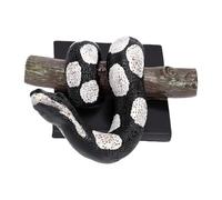 RIZGHWOY Realistic Python Wall Sculpture, Hanging Resin Snake Statue for