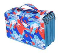 RIZGHWOY Rose Bift Case with a Great Capacity for School 120 Slots for The Wear of Laptop Resistant Light (Blue)