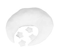 RIZGHWOY Safe and Comfortable Baby Photography Moon Pillow, Soft Newborn Photography Pillow, Improves Comfort and Support, for Photographing Toddlers 0-3 Months (White)