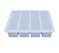 RIZGHWOY Silicone Ice Mold Cube Ice Stick Mold 4 Long Narrow Sticks for Water Bottles Tall Containers (Blue)
