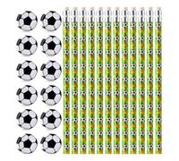 RIZGHWOY Soccer Pencils with Erasers, 12 Pack HB, Football Themed (HB)