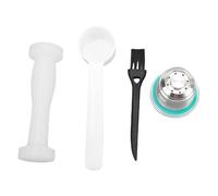RIZGHWOY Stainless Steel Coffee Capsule Kit, Optimize Extraction & Flavor for Original Series, Double Ring Slots, Tamper with Two Ends