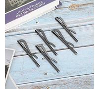 RIZGHWOY Steel Money Clamp/Holder, 3.1 Inch Electroplated Spring Cash Holder with Durable Design, Available in Antique Brushed, Black, Golden, Bronze (Black)