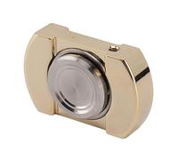 RIZGHWOY Stress Relief Rotation Slider Stainless Steel Fingertip Toy for Autism ADHD Anxiety, Pocket Sized Haptic Toy for Adults, 1.3cm / 0.51in (Gold Plated)