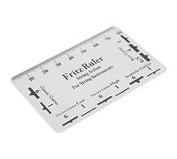 RIZGHWOY String Action Gauge Ruler, Clear Scale PVC Ruler for Bass Guitar Setup, Useful for Mandolin and Banjo, 85x54mm