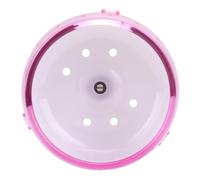 RIZGHWOY Super Silent Hamster Wheel Exercise Running Wheel for Small Pets Hamster Guinea Pig Chinchilla with Detachable Bracket Easy Clean Cage Mount (Pinkish)