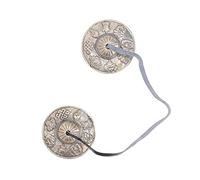 RIZGHWOY Tibetana Tingsha Meditation Bell -Srassing Brass Trace for Sound Therapy and Negative Energy Elimination, for Meditation and Yoga