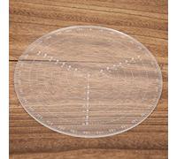 RIZGHWOY Transparent Acrylic Center Finder Compass for Precise Circle Centering in Woodworking Projects 20cm Diameter